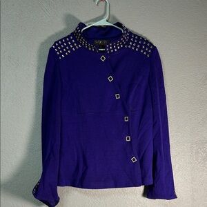 Purple Studded Women's Jacket